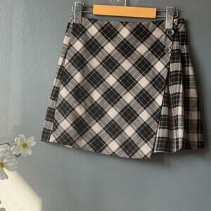 ZARA Box Pleat Wrap Skirt